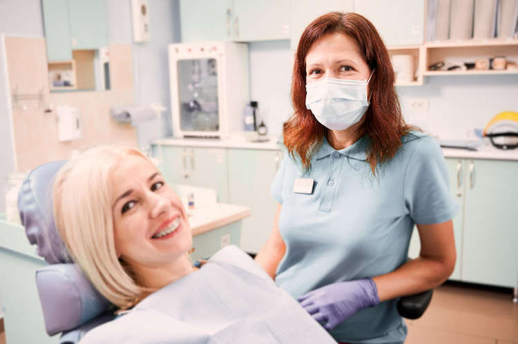 a patient has completed their treatment next to a CDCP-supported dentist.